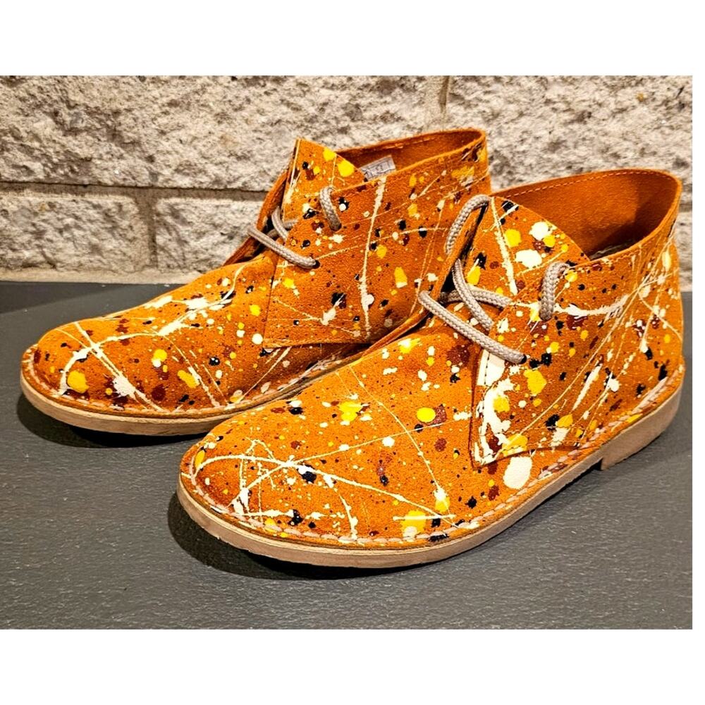 Mogambo Boots Handmade (Spain) Leather Desert Safari Chukka Sz 6.5 US NEW